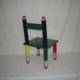 Children's pencil chair from the 80s