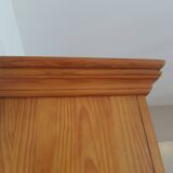 Beautiful bookshelf - solid pine - 5 shelves - country style - natural colour