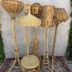 1950s Rattan Floor Lamp in the Style of Louis Sognot, France