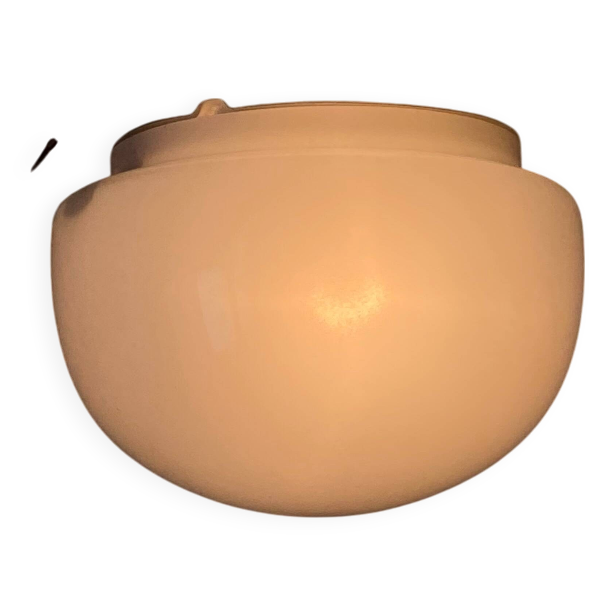 Small half-spherical half-moon wall light ceiling light 14 cm opaline