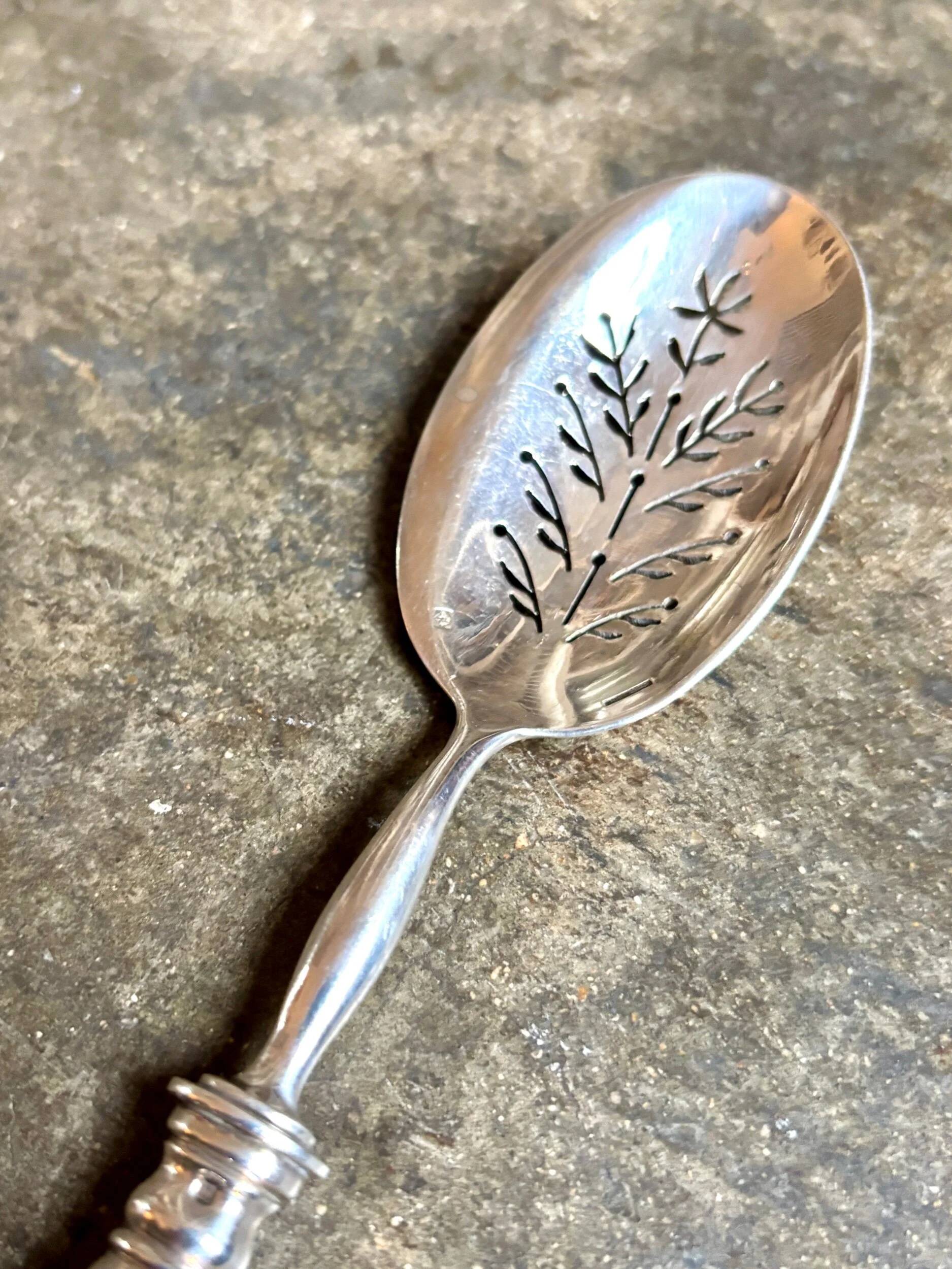 Christofle silver-plated monogrammed sugar shaker