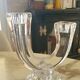 Pair of Vannes crystal candlesticks