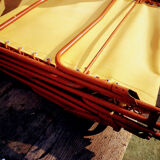 Pair of vintage camp beds