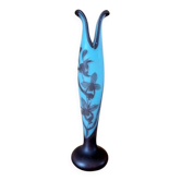 Vase soliflore en pâte verre dégagé à l'acide par Richard pour Loetz - 1920