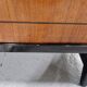 Vintage black lacquered buffet and wood Maurice Flachet