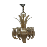 Lustre en verre Ardeco Tchécoslovaquie 1930