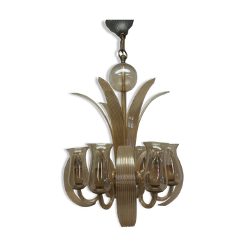 1930 Ardeco glass chandelier, Czechoslovakia