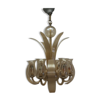 1930 Ardeco glass chandelier, Czechoslovakia
