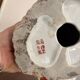 Ancient Sculpture Cat Family Green Porcelain Peony China Chinese Japan