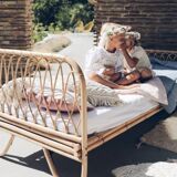 Authentic rattan bed