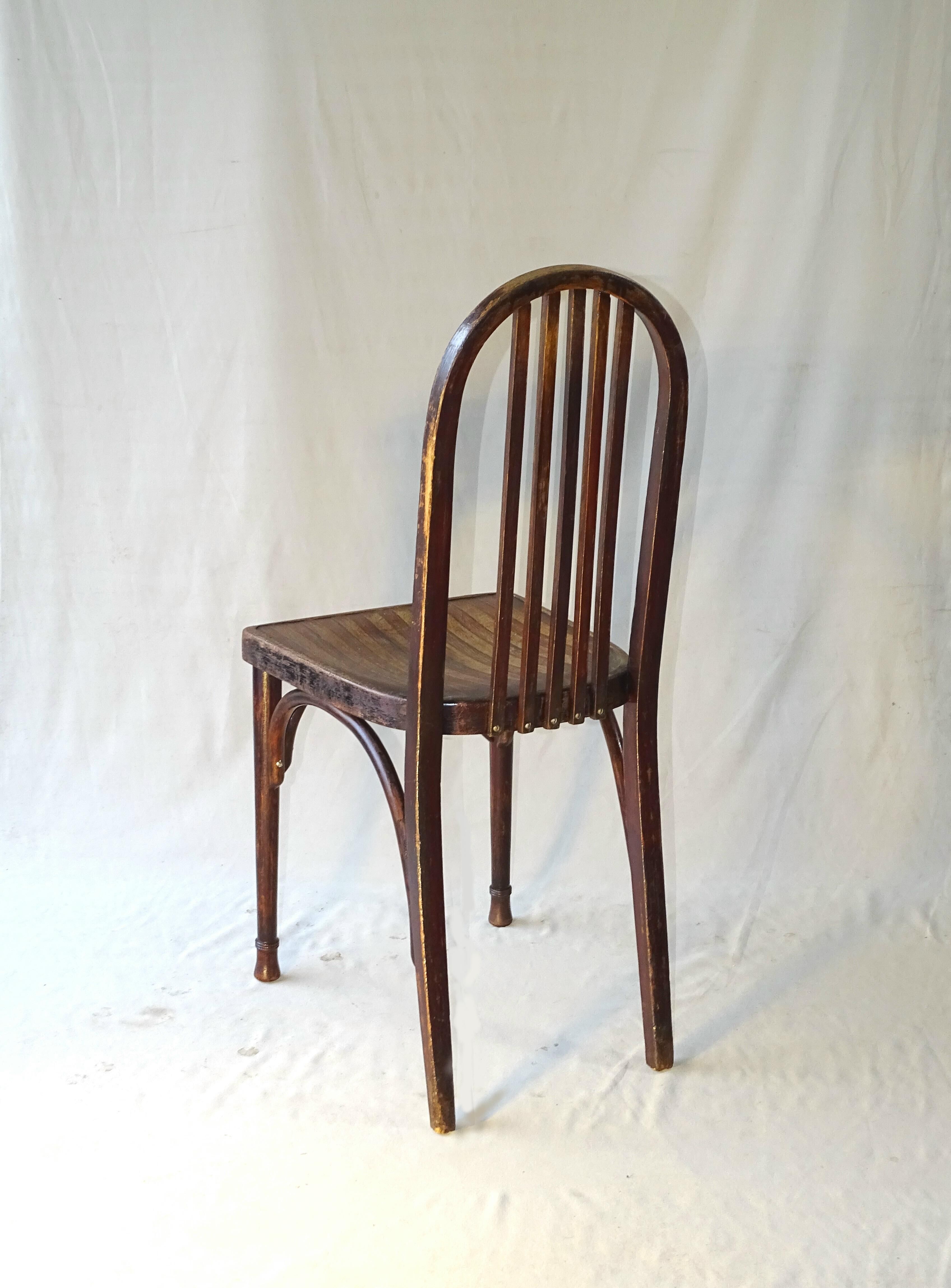 Bistro chair by Hoffmann Joseph for Kohn 1910 ,N°369/A