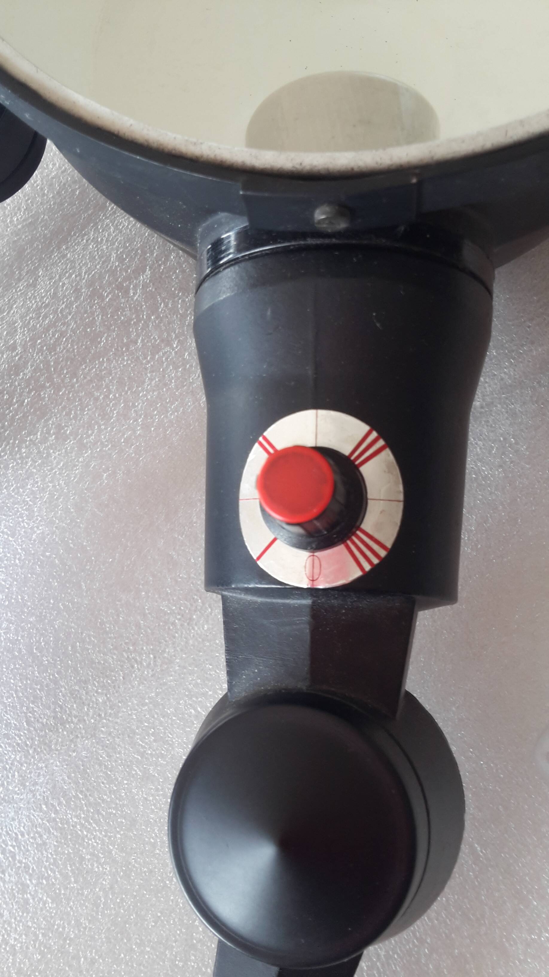 Old black Jieldé workshop lamp with clamp, 2 arms (35 and 50cm) - E27 150W.