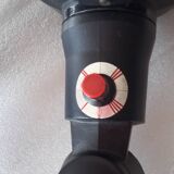 Old black Jieldé workshop lamp with clamp, 2 arms (35 and 50cm) - E27 150W.