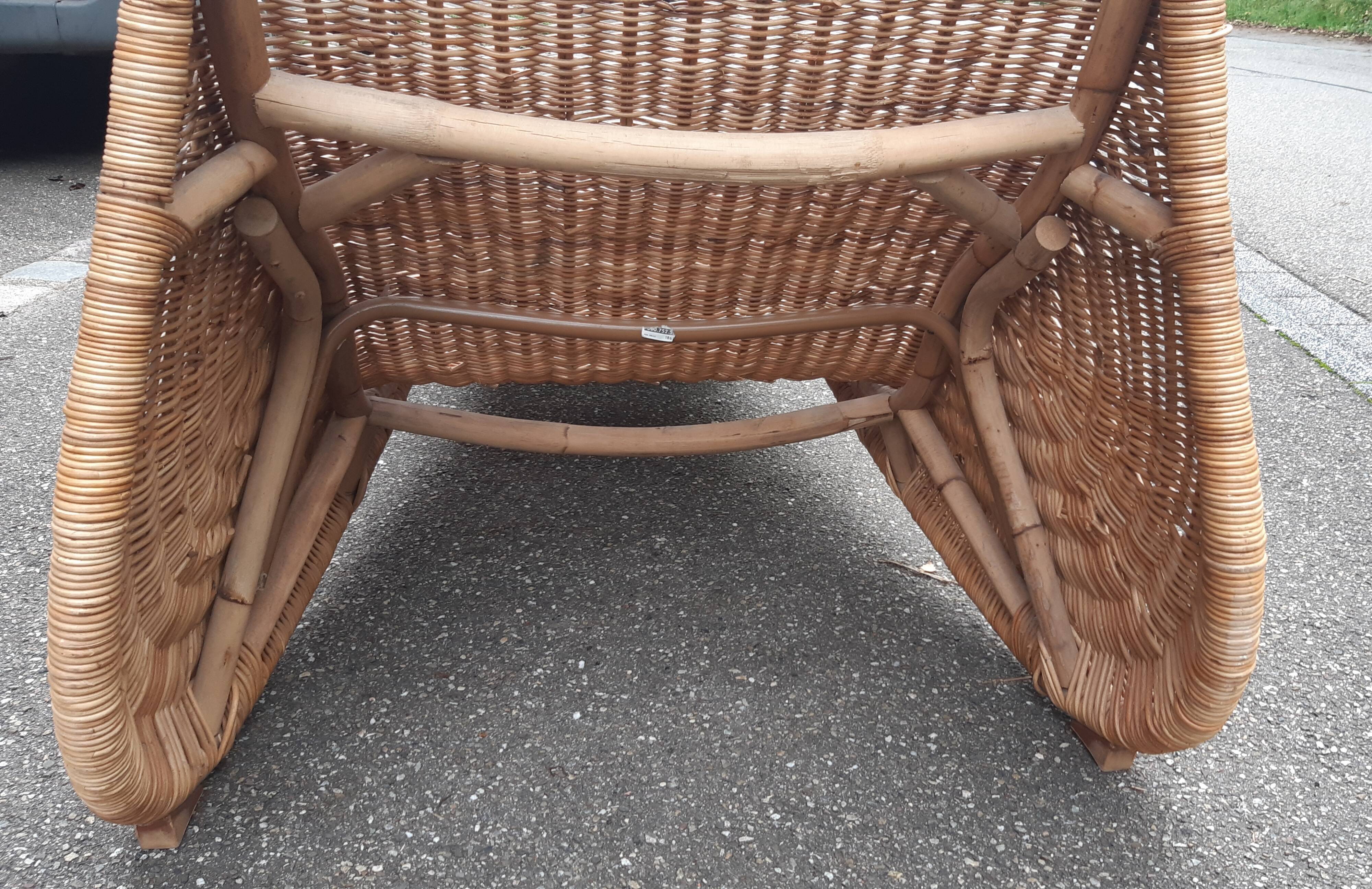 Chaise longue osier modèle Karlskrona Ikéa Selency