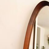 Vintage Italian teak mirror