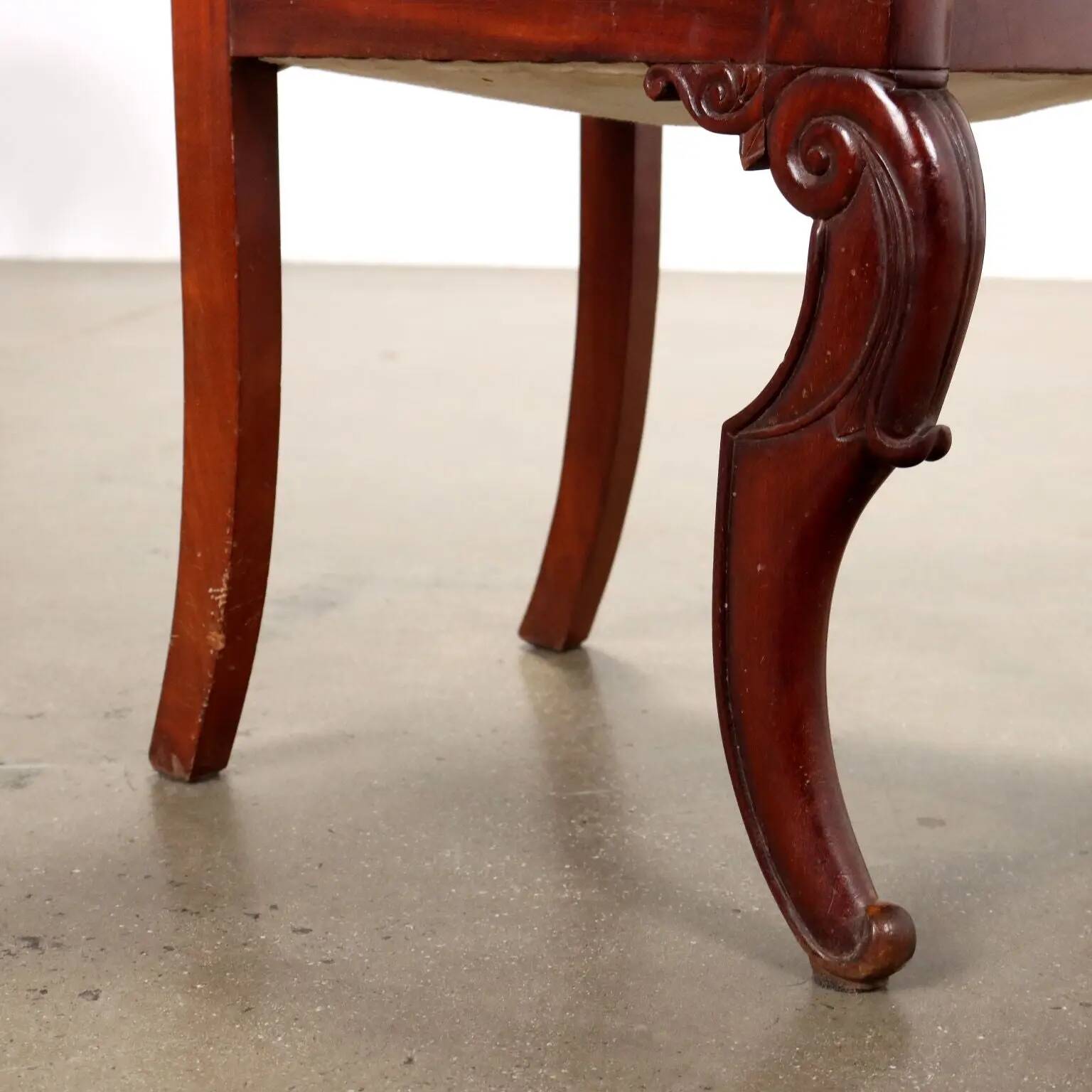Antique Louis-Philippe mahogany chairs, France, 19th century