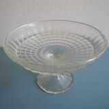 old glass bowl on foot pressed glass compote art deco old glass bowl dish