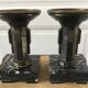 Pair of empty pocket or candle holder 40s art deco