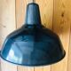 Industrial hanging in black-coloured sheet metal. 42cm diameter. In his juice.