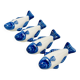 Set of 4 ceramic chopstick rests / cutlery rests - Fish shape
