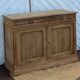 Old solid oak buffet with 2 drawers, chic country style.