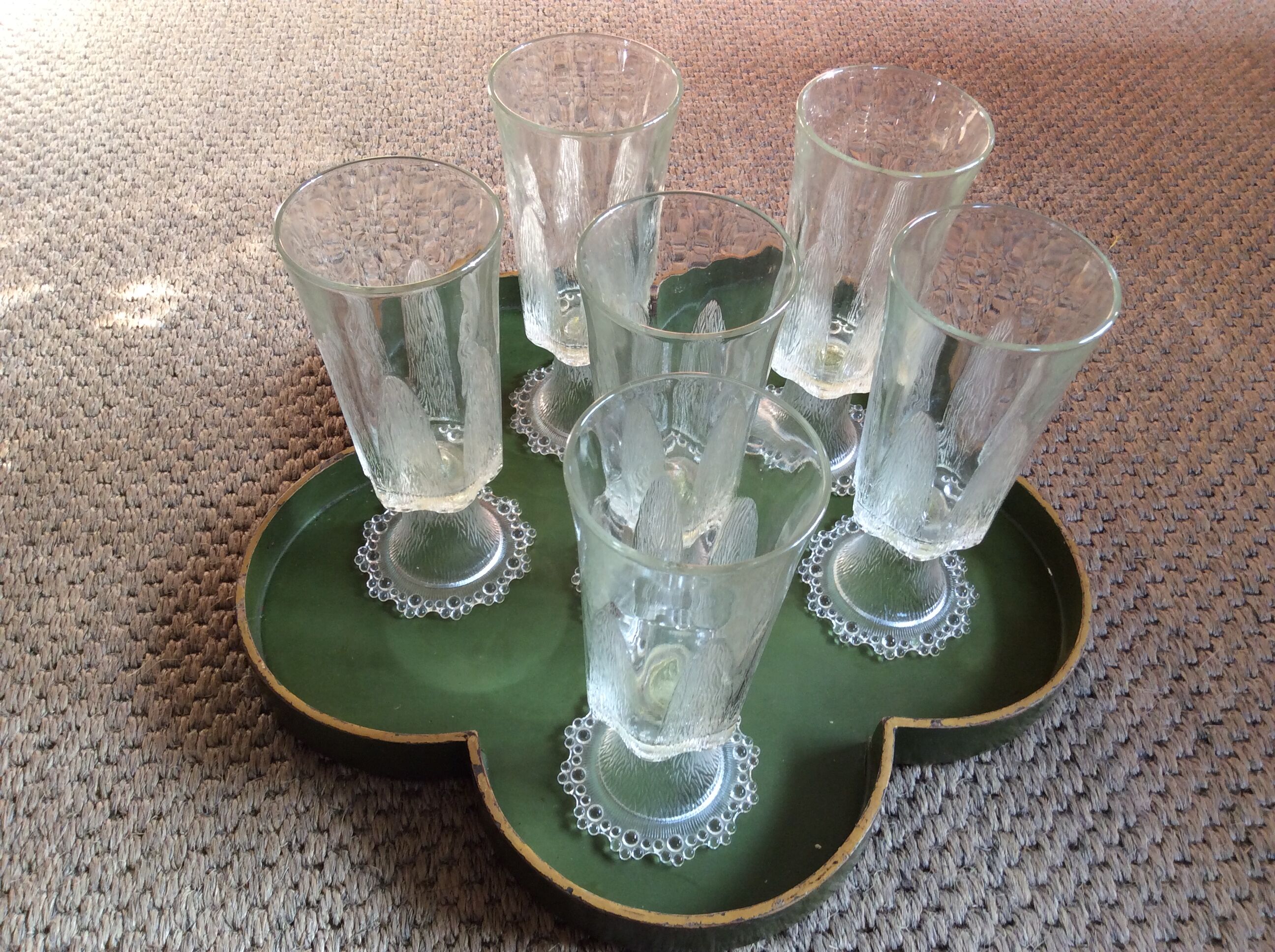 Series of 6 glasses
