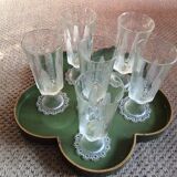 Series of 6 glasses