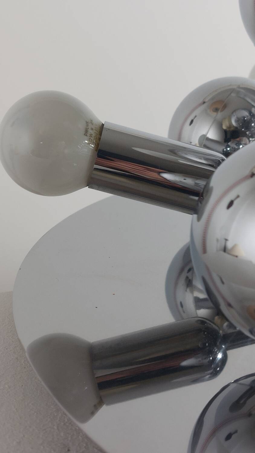 Vintage Sputnik wall/ceiling light from the space age, Cossack style.