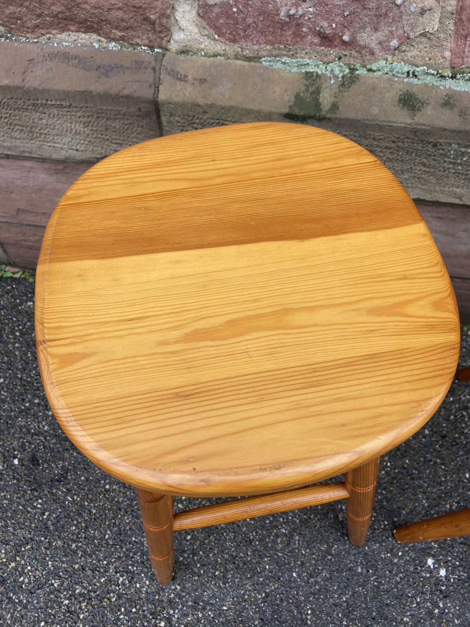 2 tabourets de bar scandinave vintage Pin Sapin style Montagne