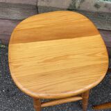 2 vintage Scandinavian bar stools in mountain style