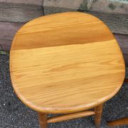 2 tabourets de bar scandinave vintage Pin Sapin style Montagne