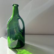 Green glass bottle