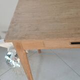 Raw wood desk, 1960s