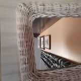 Rattan mirror