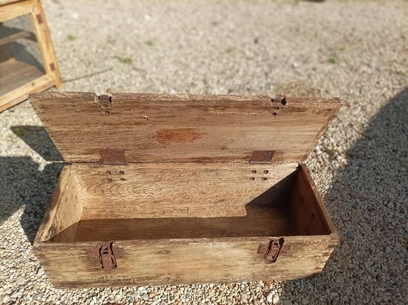 Wooden box military suitcase transport box Dpm 0923301