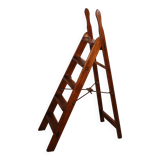 19th-century mahogany library ladder