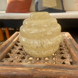 Beige speckled lampshade in Clichy glass