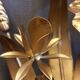 Wheat sheaf wall lamp, italy 1960s