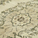 Hand-knotted turkish beige carpet 209 cm x 309 cm