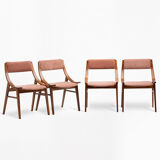 Set of 4 skoczek chairs from the 60