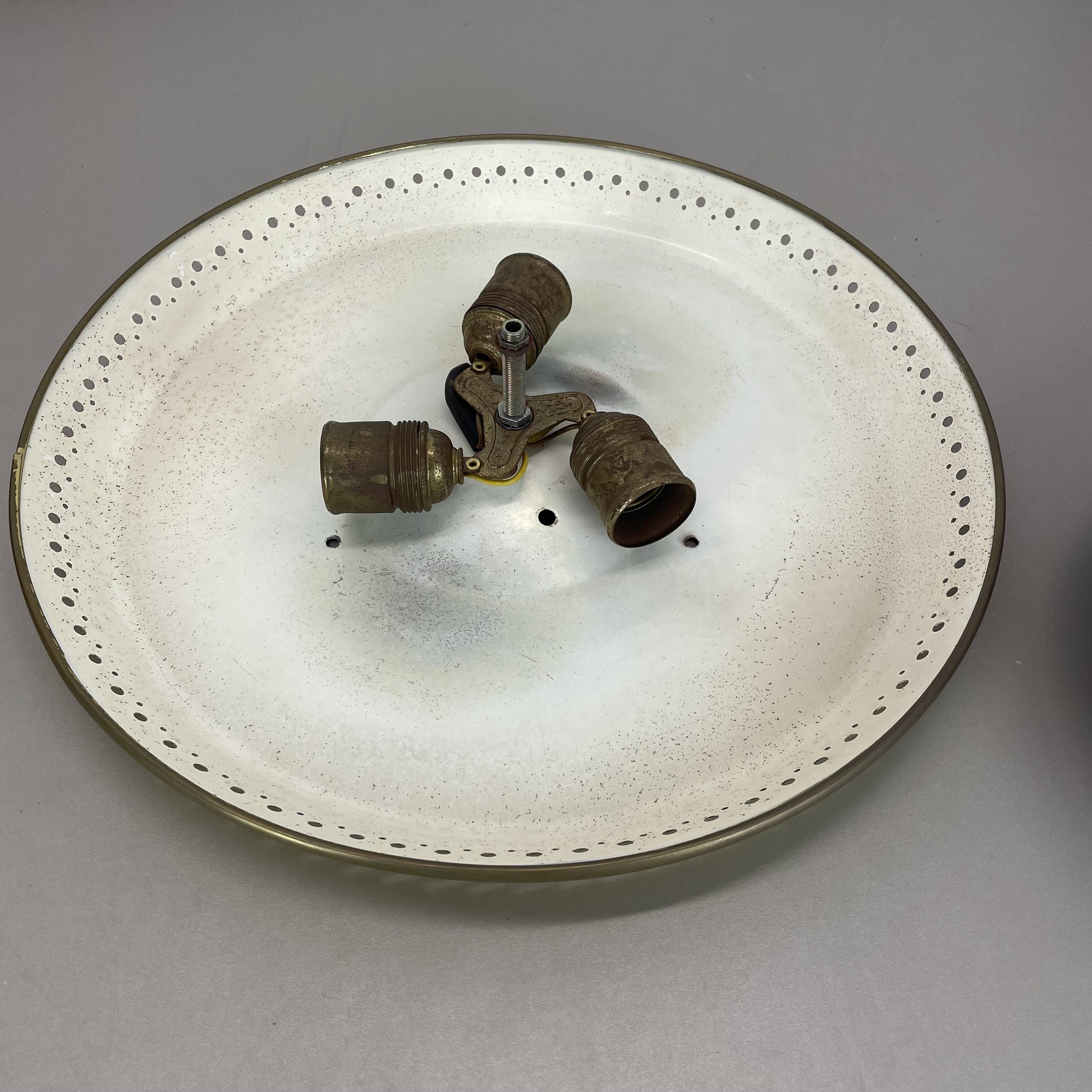 rare Stilnovo Style wall ceiling Light by Ernest Igl for Hillebrand Germany
