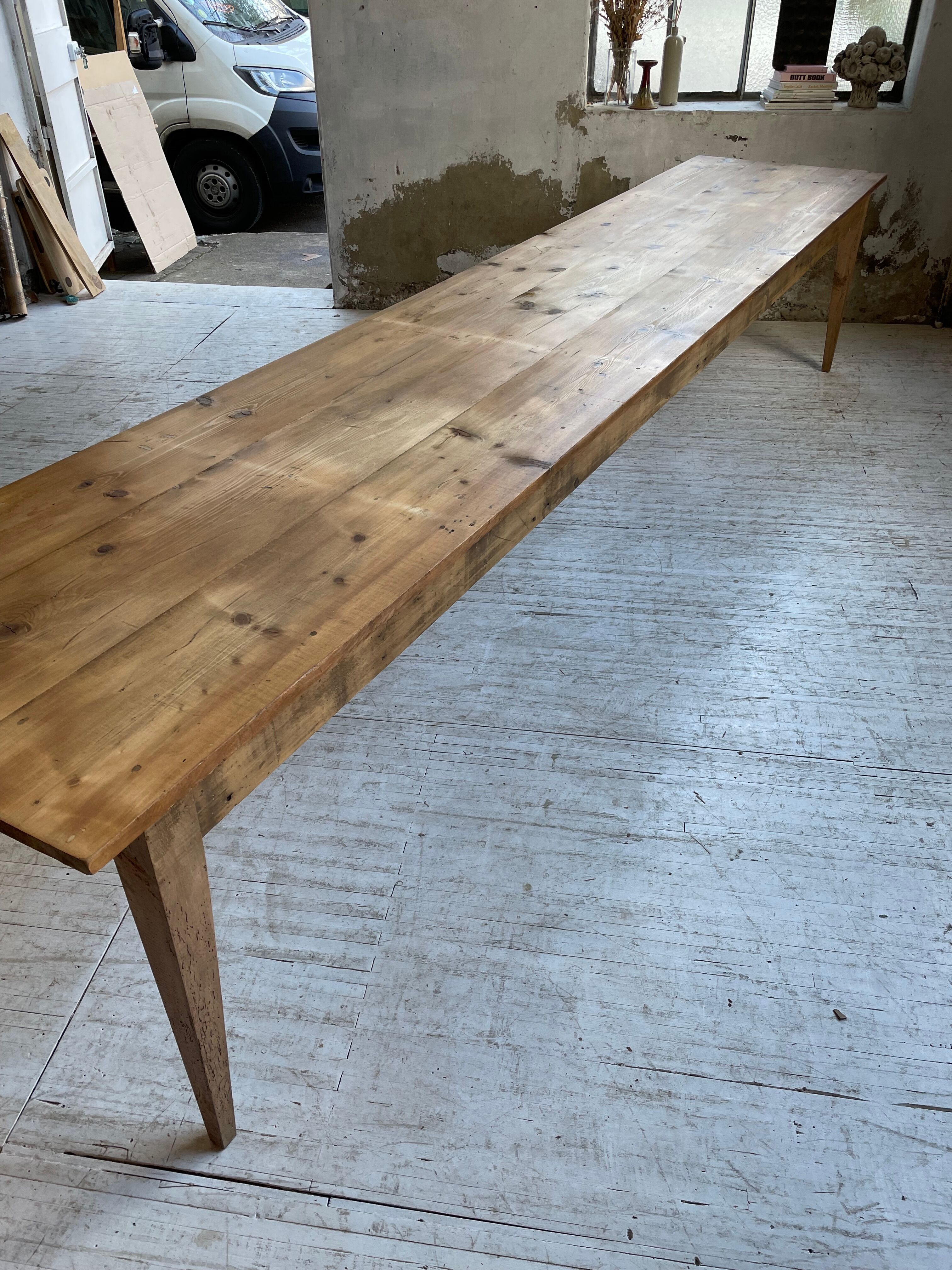 Farmhouse table beech pine XL 4m