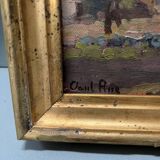 Tableau 1927 "The Hamlet" signed Paul Rue