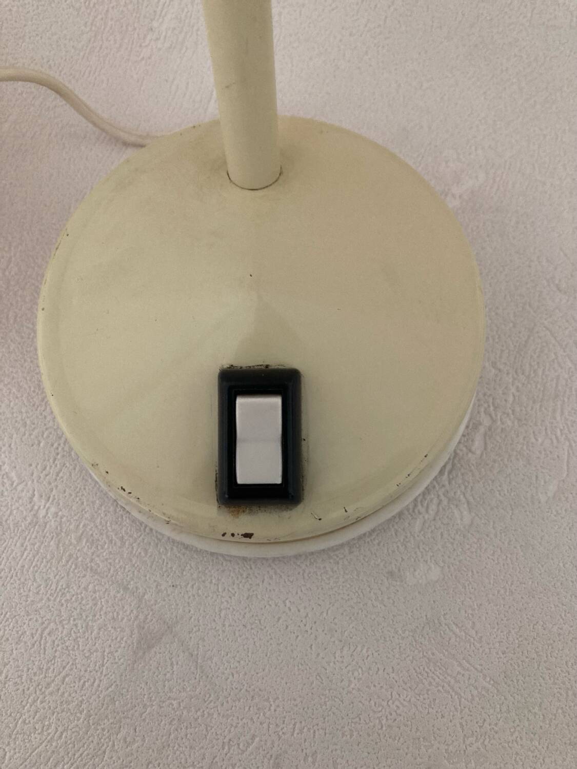 60s cream and chrome desk or bedside lamp