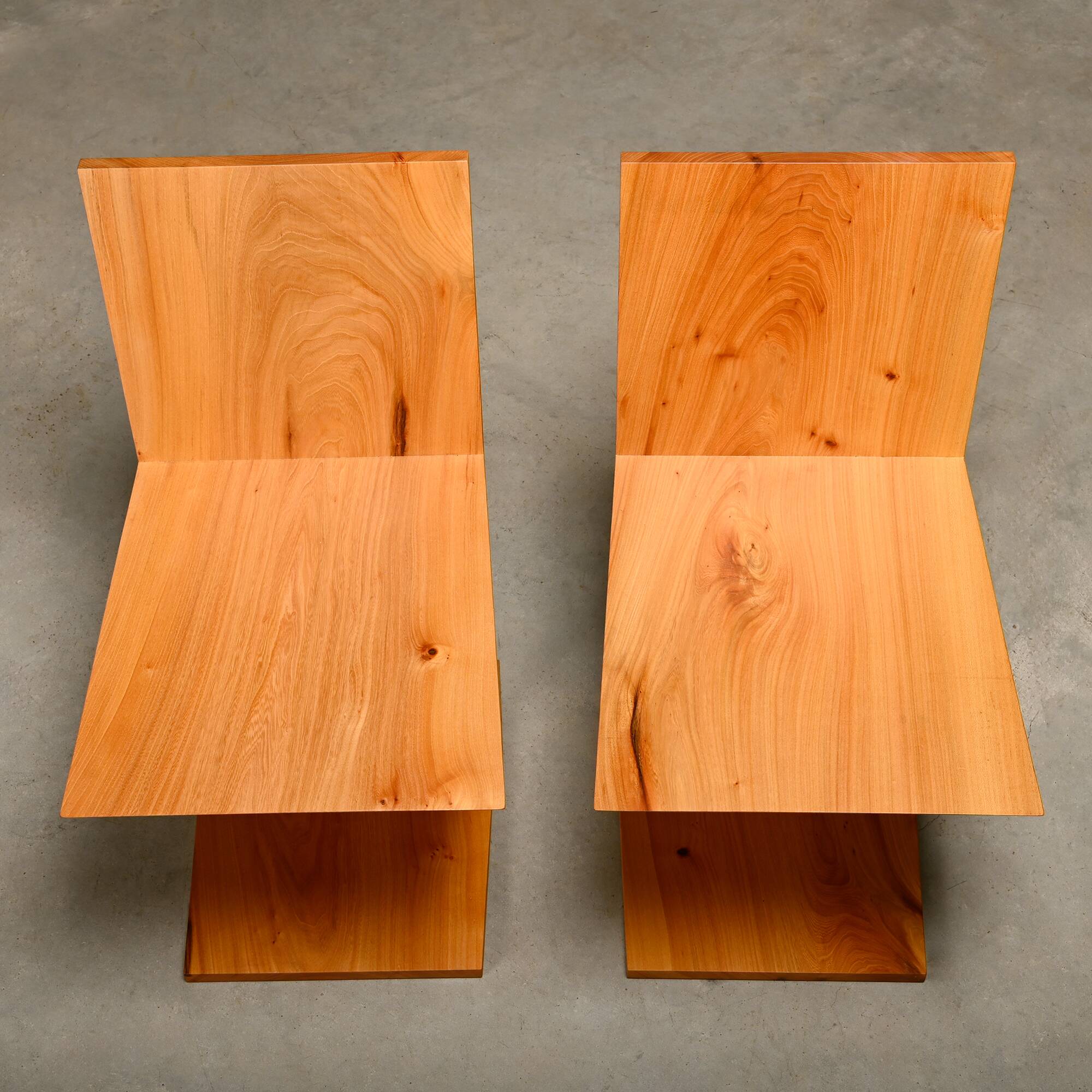 Zig Zag Chair after Gerrit Rietveld in solid Pine