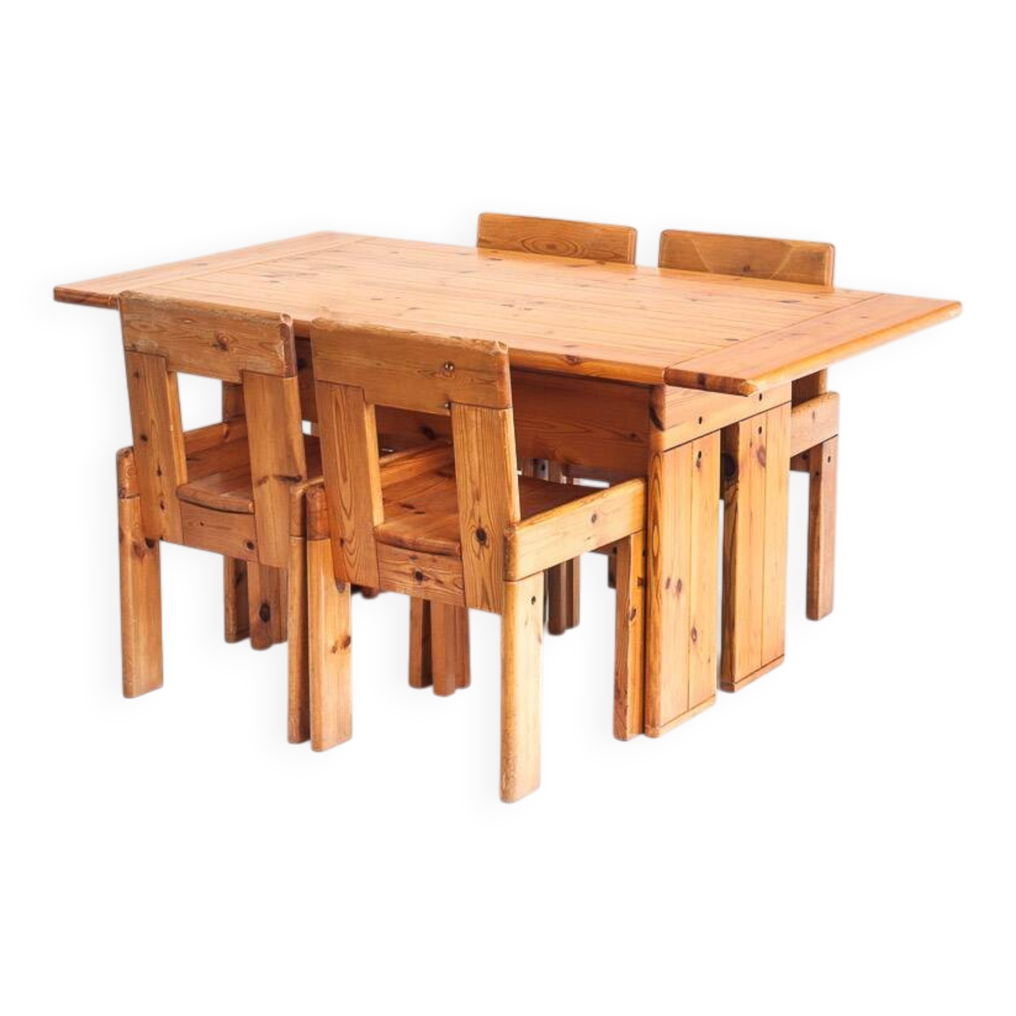 Vintage table and chairs designed by Silvio Coppola for Fratelli Montina.