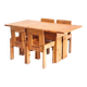 Vintage table and chairs designed by Silvio Coppola for Fratelli Montina.