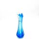 Vase Swing Sculptural – Stretched Glass Azure Blue – Korean Craftsmanship 1970
