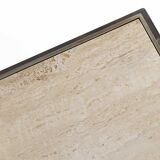 Travertine coffee table by Belgo Chrom