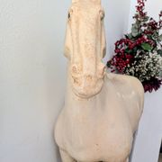 Grand cheval de style Tang en céramique craquelée  40 cm